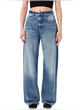 ICON DENIM REVOLVE Poppy Jeans Wide Leg Misty Blue Size 27 NWT